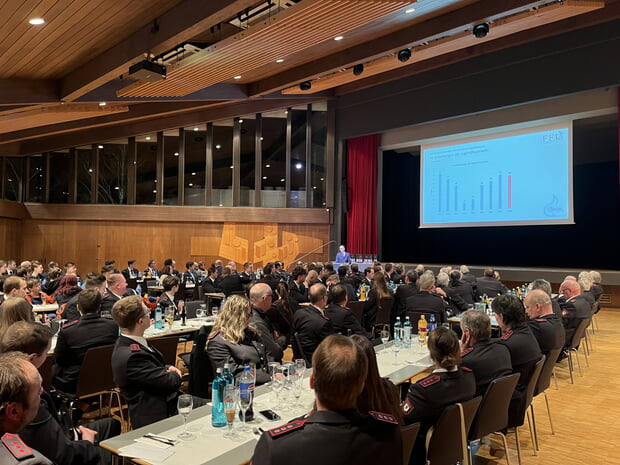 Gut besucht war die Jahreshauptversammlung der Freiwilligen Feuerwehr Lauffen a.N. 