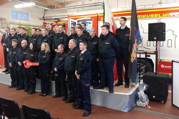Einsatzabteilung der FF Meuselwitz Foto: FF Lauffen/N.