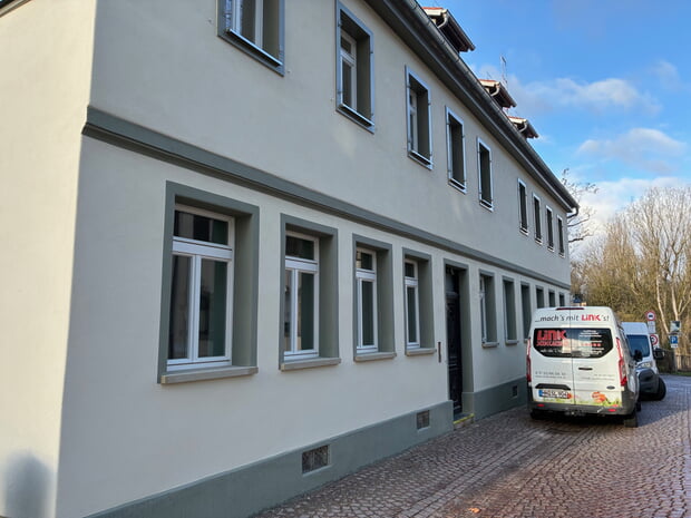 Die Alte Apotheke wird derzeit aufwändig saniert – Lob gab es dafür letzte Woche vom Landesdenkmalamt