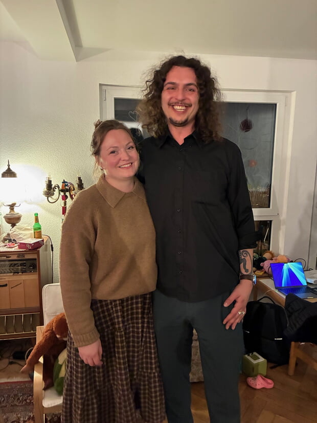 Erwin Köhler mit Frau Anja am Wahlabend