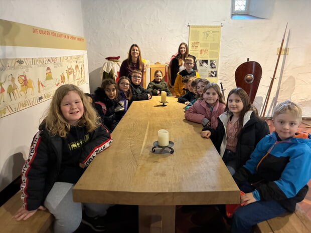 3a mit Klassenlehrerin Frau Klein im Burgmuseum