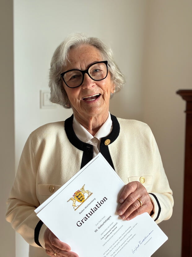 Erentraud Friederich feierte ihren 90. Geburtstag