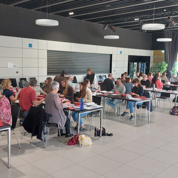 Briefwahl in der Mensa