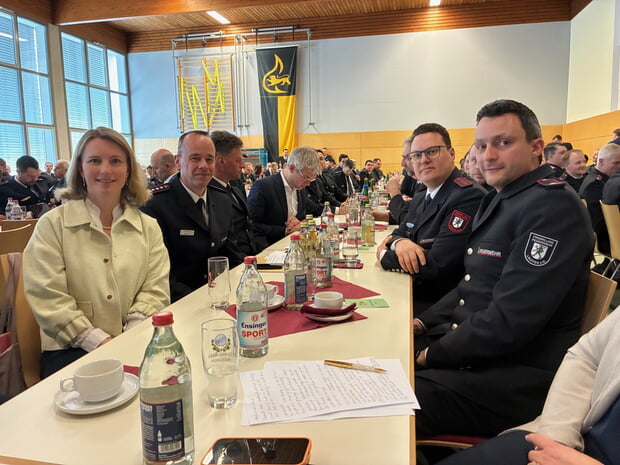 Dienstversammlung der Feuerwehren im Landkreis Heilbronn in Zaberfeld