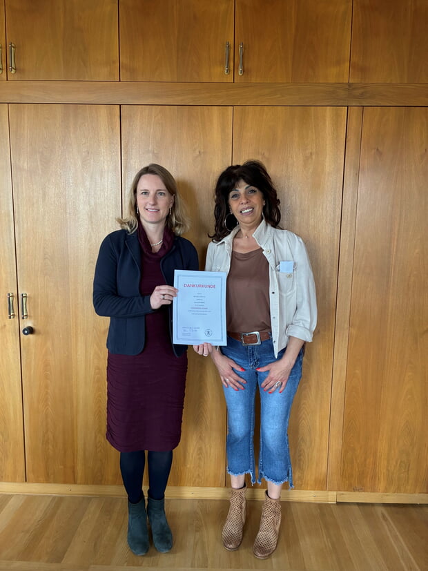 Silvia Schenk feiert 40-j&auml;hriges Jubil&auml;um im &ouml;ffentlichen Dienst