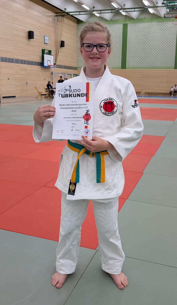 Gwendolin Braungardt bei den BW Einzelmeisterschaften U13