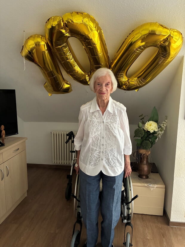 Maria Luise Hermann feierte ihren 100. Geburtstag mit einem großen Fest
