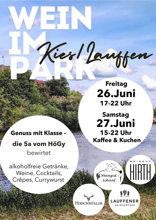 Wein im Park am 26. und 27. Juni