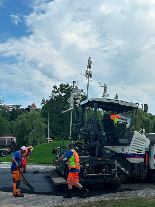 Baustelle Kiesstra&szlig;e