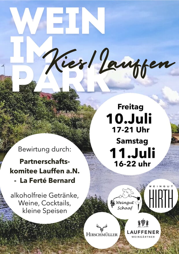 Wein im Park 10. und 11. Juli