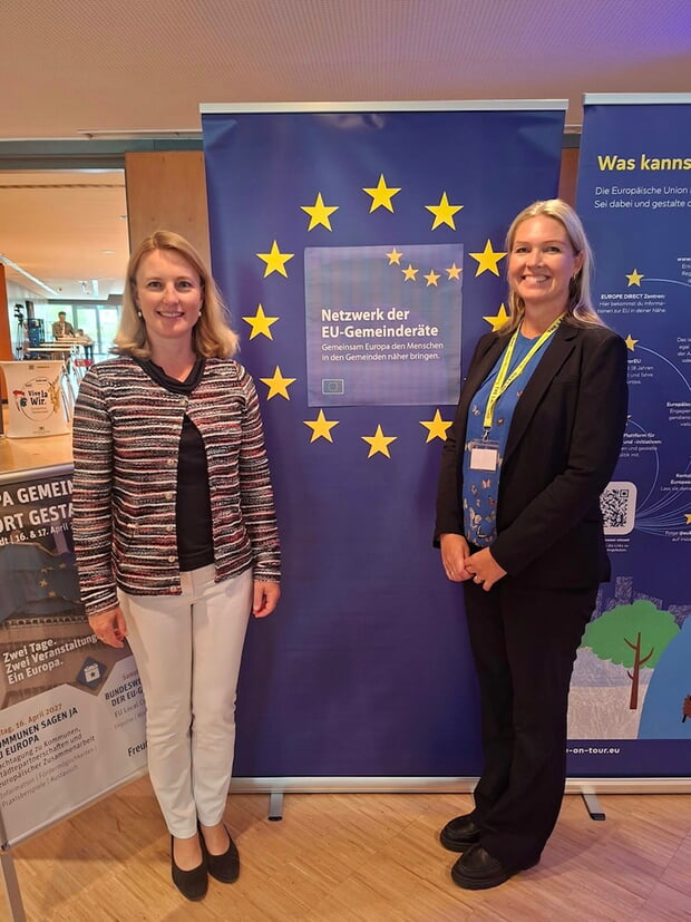 Tagung zusammen mit Anna Noddeland, Geschäftsführerin des Instituts für europäische Partnerschaften und internationale Zusammenarbeit (IPZ)