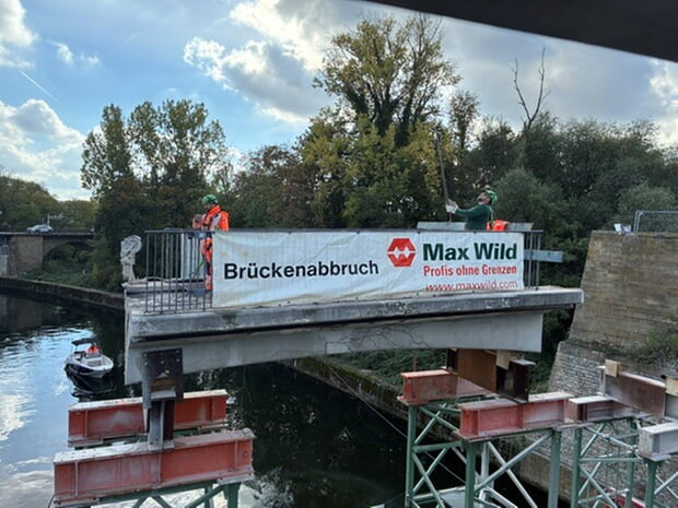 Die letzten Elemente vom Bogen sind mittlerweile entfernt