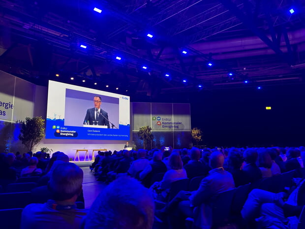 Ministerpräsident Cem Özdemir war beim Kommunalen Energietag der EnBW