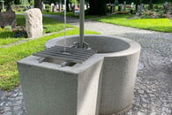 neue Sch&ouml;pfbrunnen auf dem Parkfriedhof