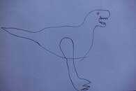 Dino gemalt