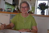 Silke Schlaier (im Juli 2023, anlässlich der Ausstellung "Kunst x 4"