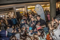 Gewerbevereinsvorsitzender Thomas Huber, Bürgermeisterin Sarina Pfründer u. Geschäftsführer der Stadtwerke Lauffen a.N. GmbH Frieder Schuh