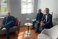 Staatssekretär Arne Brand mit Klaus-Peter Waldenberger und Erwin Köhler, MdL