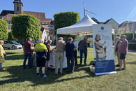  Informationsstand zum Tag der Städtebauförderung auf dem Kies