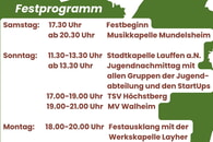 Festprogramm zum Musikfest