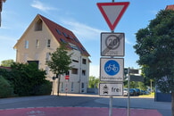 Beschilderung der Fahrradstraße Körner-/Schuilstraße