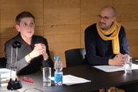 Felicitas Hoppe mit Fabian Goppelsröder 