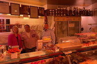 v.l.n.r. Bürgermeistern Sarina Pfründer mit Eberhard Ermer und Thomas Oliver Huber, Vors. Gewerbeverein