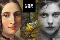 Fanny Hensel und Mascha Kal&eacute;ko vor rauschendem Herbstwald