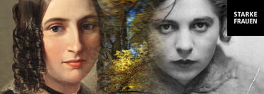 Fanny Hensel und Mascha Kaléko vor rauschendem Herbstwald