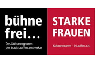 bühne frei... -Logo plus Starke Frauen-Logo 2026