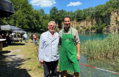 Vorsitzender J&uuml;rgen Seybold (li) mit seinem Stellvertreter