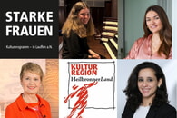 Zu Wort kommen an diesem Abend unter anderem Friedlinde Gurr-Hirsch (li. unten), Prof. Dr.-Ing. Zamira Daw (re.unten), Kirchenmusikerin Katharina Linn (li. oben) und Clarissa Mayer (re. oben) (Fotos: privat)