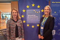 Tagung zusammen mit Anna Noddeland, Gesch&auml;ftsf&uuml;hrerin des Instituts f&uuml;r europ&auml;ische Partnerschaften und internationale Zusammenarbeit (IPZ)