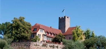 Rathausburg mit Neckar im Vordergrund 
