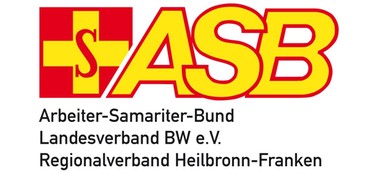 Das Logo des ASB Regionalverband Heilbronn in gelb-rot