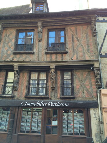 Fachwerkhaus in der Altstadt von La Ferté-Bernard