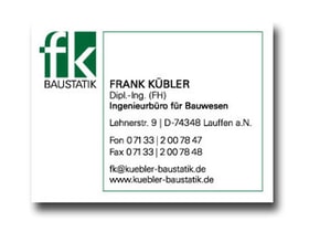 Logo der Firma Kübler Baustatik