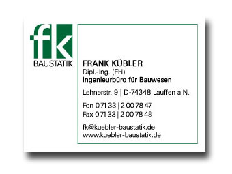 Logo der Firma Kübler Baustatik