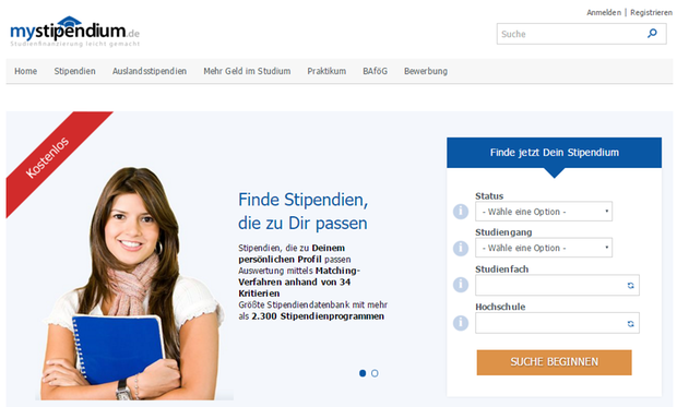 myStipendium Studienförderung