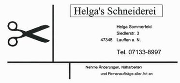 Logo der Firma Schneiderei Helga