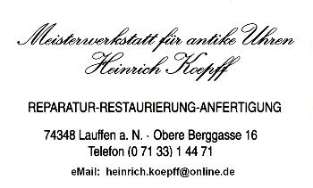Logo der Firma Koepff Heinrich