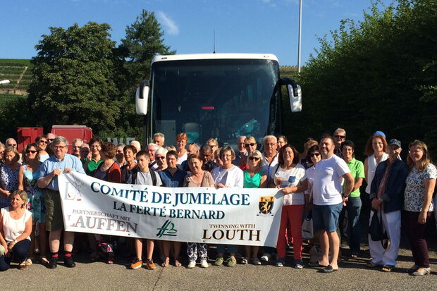 Gruppenbild beim Besuch 7. - 9. Juli 2018 (Foto: Bettina Keßler)