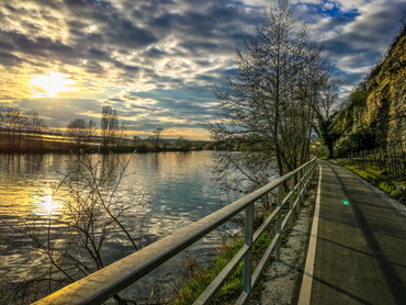 Foto des Jahres 2019: Werner Ohsam - Abendstimmung am Lauffener Fahrradweg