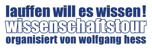 Logo lauffen will es wissen! Wissenschaftstour