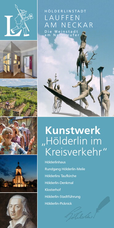 Titelseite Hölderlin-Kunstwerk-Broschüre, Titelseite "Hölderlin erleben"