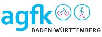 Logo Arbeitsgemeinschaft Fahrrad- und Fußgängerfreundlicher Kommunen in Baden-Württemberg e. V. (AGFK-BW) 