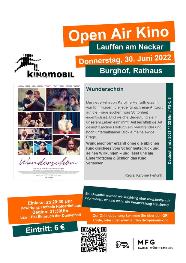 Open Air Kino im Burghof 30.6.22 - Wunderschön