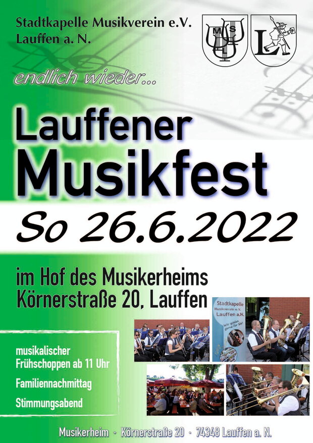 Musikfest Stadtkapelle Plakat