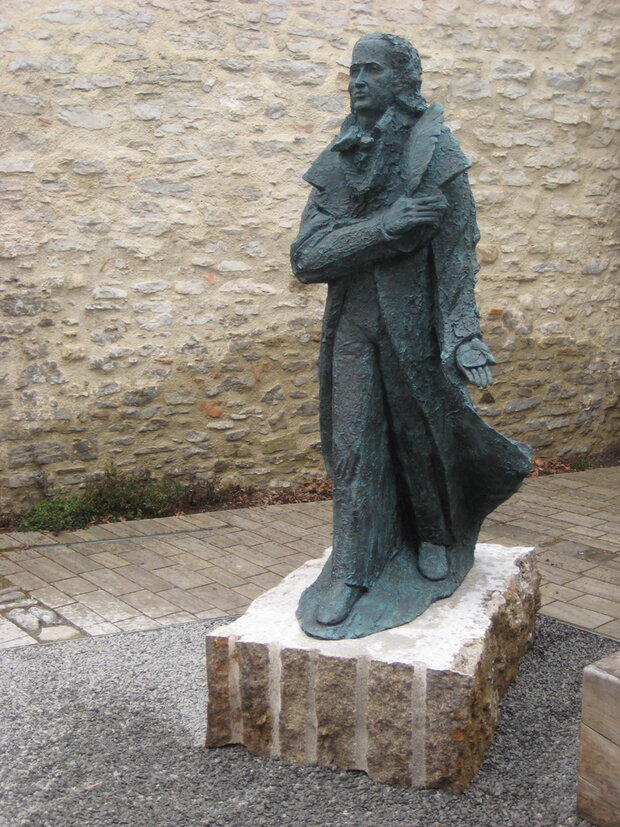 Hölderlin Statue von Professor Duttenhoefer  Foto Klaus Koch