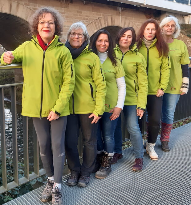 Bewegungstreff Karen Stiritz, Gabriele Ebner-Schlag, Renate Brauch, Dorothee Krähmer, Bettina Nagy und Eva Krebs